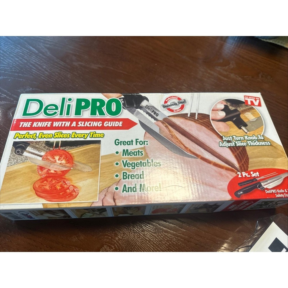 Deli Pro‎ Knife With Slicing Guide Brand New Open Box